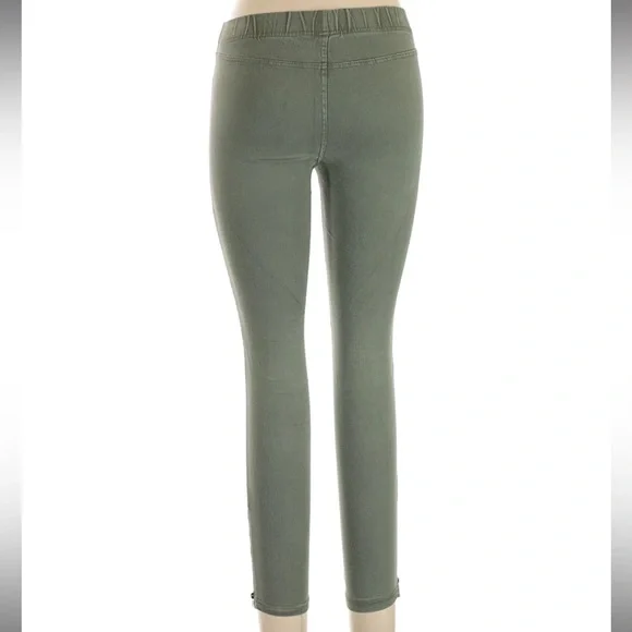 2 Pairs! Beulah Olive Green + Burgundy Moto Leggings Jeggings Size Small bundle - Picture 5 of 8